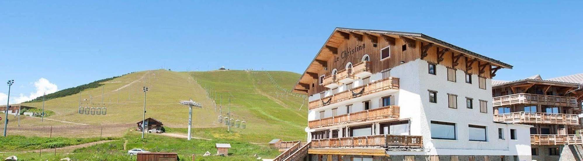Madame Vacances Hotel Le Christina Alpe d'Huez Dış mekan fotoğraf